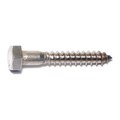 Midwest Fastener Lag Screw, 5/16 in, 2 in, Stainless Steel, Hex Hex Drive, 50 PK 50636